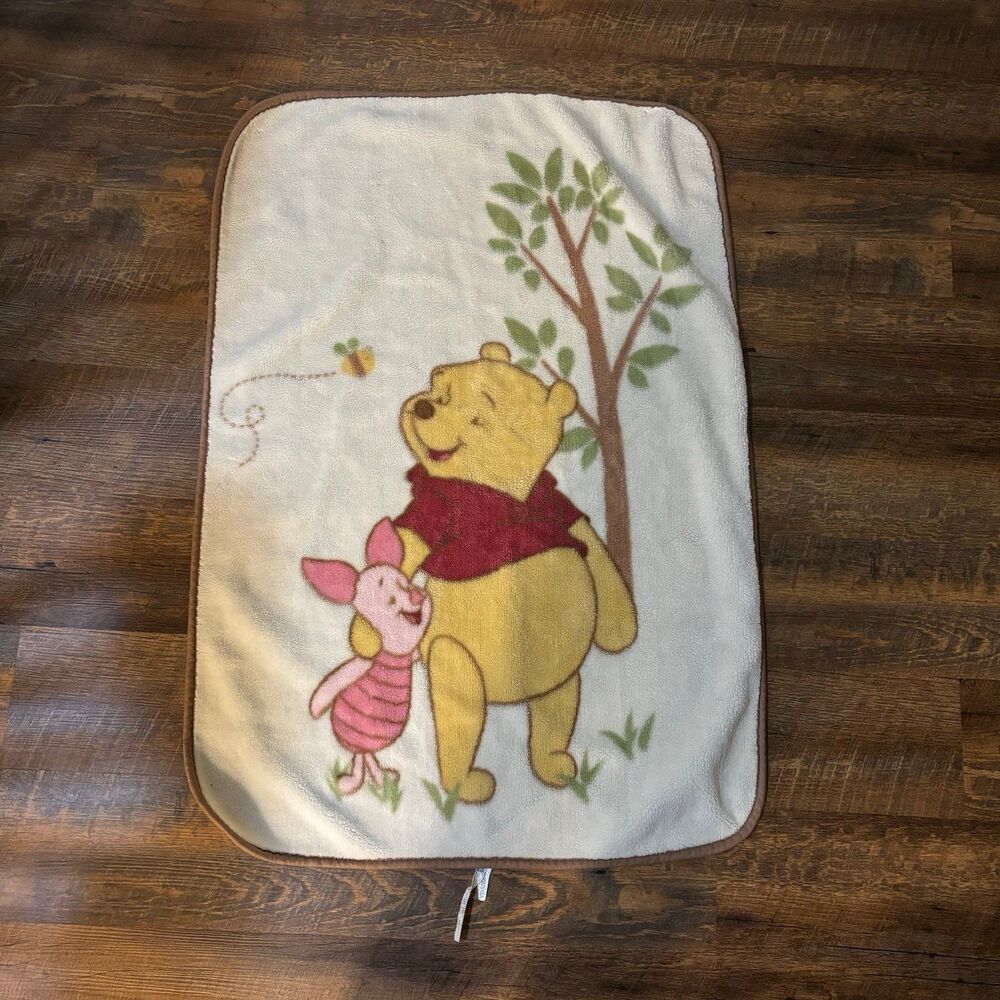 Winnie the Pooh and Piglet Crib
Baby Blanket 28 X 42 Vintage Disney
Babies Plush